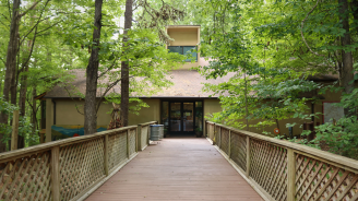 Nature Center entrance.